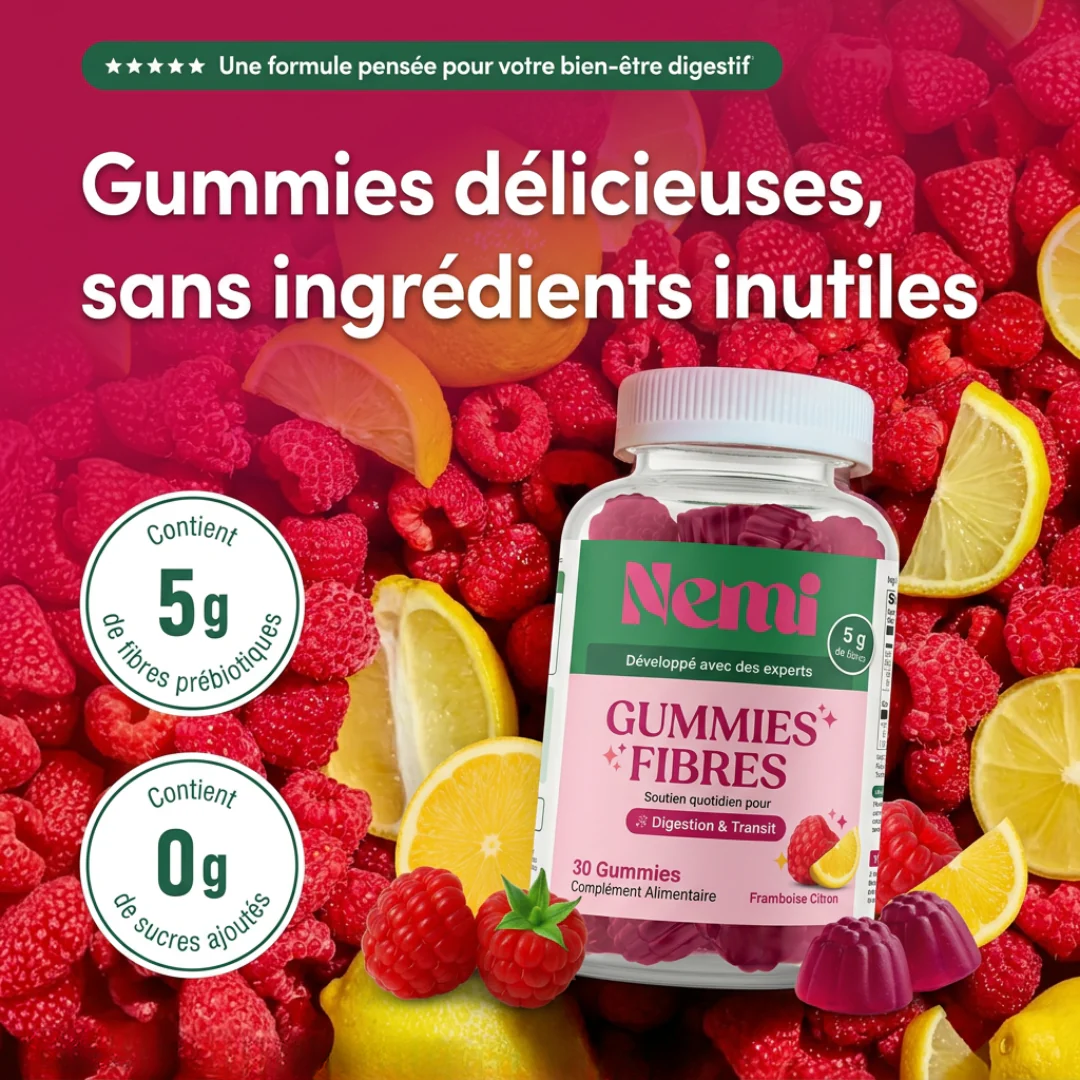 Gummies Digestion – Saveur Framboise Citron - Image 3