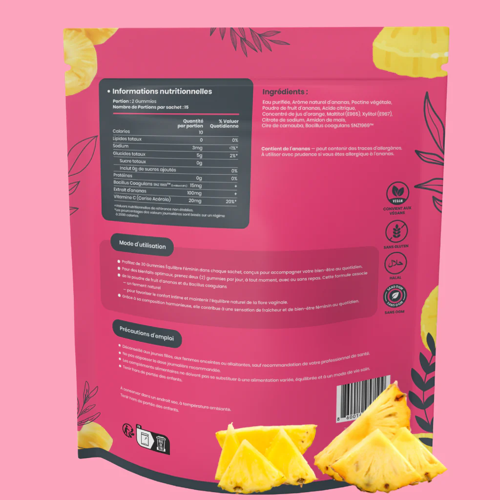 Gummies Équilibre Féminin - Ananas | 1 + 1 OFFERT - Image 10