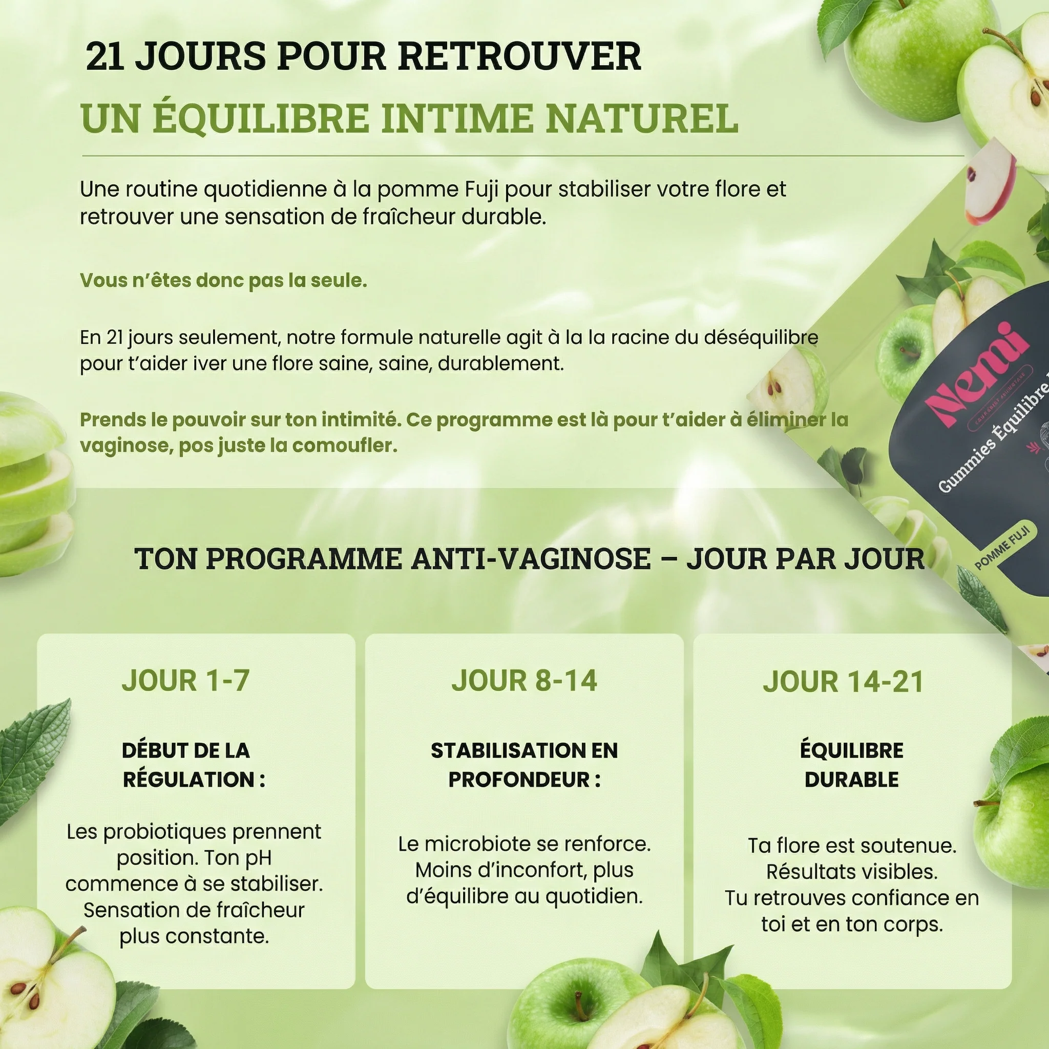 Gummies Équilibre Féminin – Pomme | 1 + 1 OFFERT - Image 4